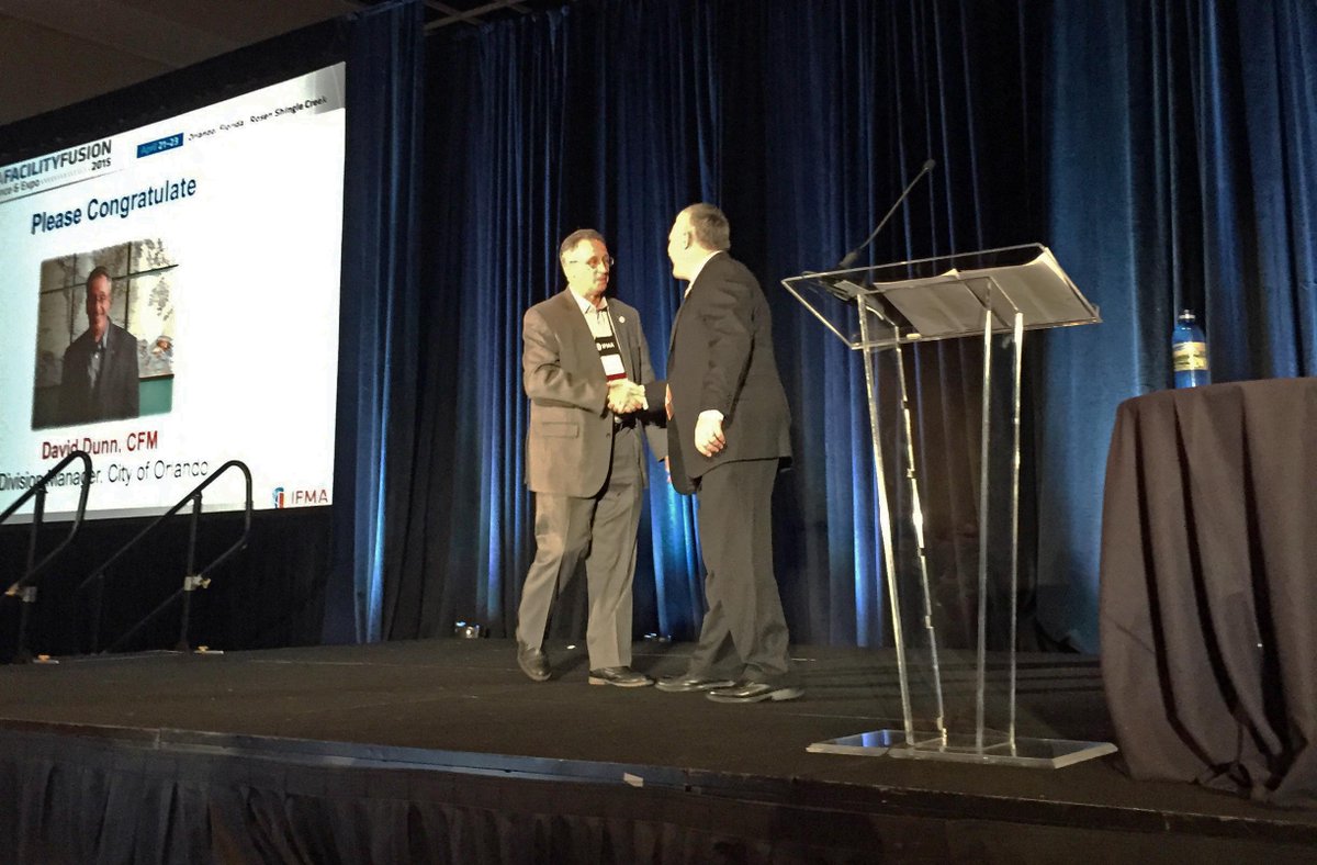 IFMA's tweet photo. Pres @TKIFMA presents first Member of the Month award to David Dunn at #IFMAFF15 http://t.co/DSoFFwiFDM