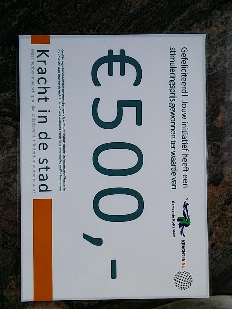 hvmeggel's tweet image. En daar sta je opeens met n prijs in je hand. Compleet verrast maar wat fijn.