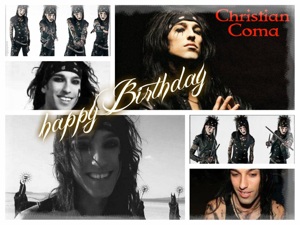 Today is birthday of a great drummer our dearest Christian Coma member of happy Birthday 
