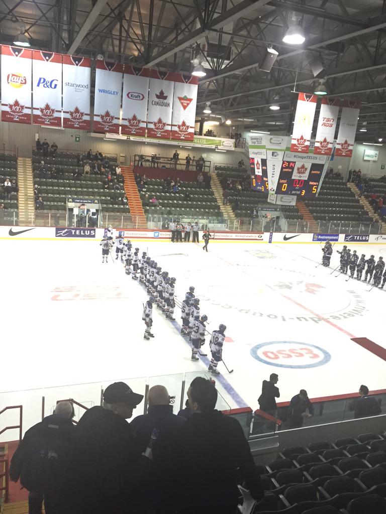 aaapatcanadians's tweet photo. 5-0 win for the C's in game 2. Player of the game goes to @Ty_Brown_10 http://t.co/9gEhFHBIQx