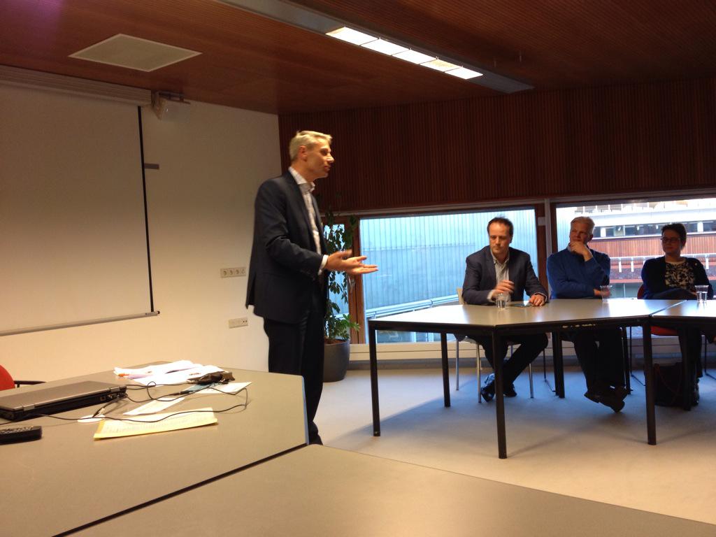 Ondernemers bijeenkomst op het stadhuis.