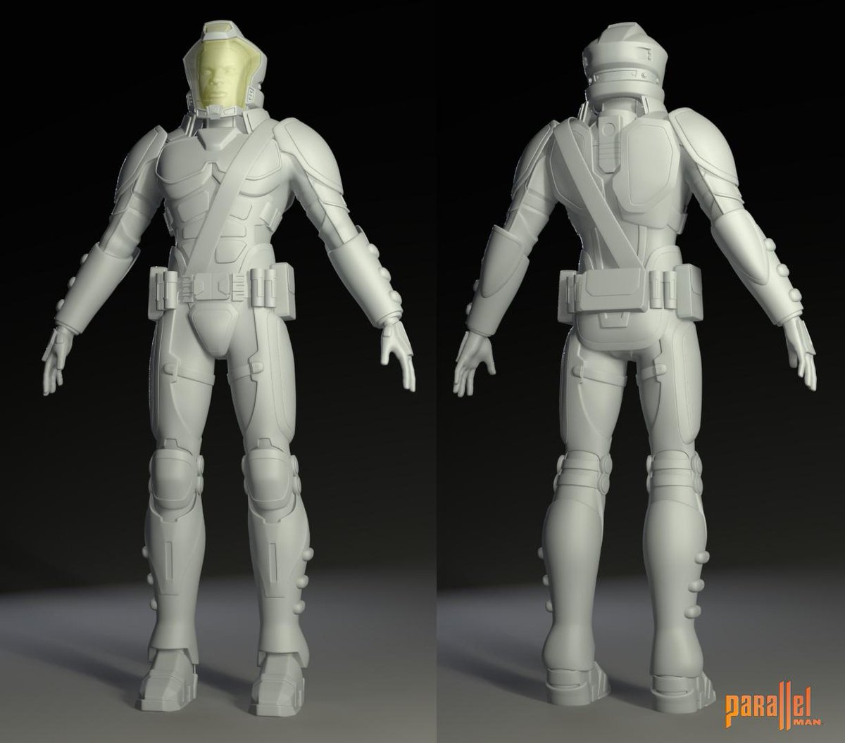 Hellomenopee's tweet photo. Turntable Stills from the #ParallelMan turntables I've been rendering out. #3dmodels #3dart #Maya http://t.co/o5jVPSiLO0