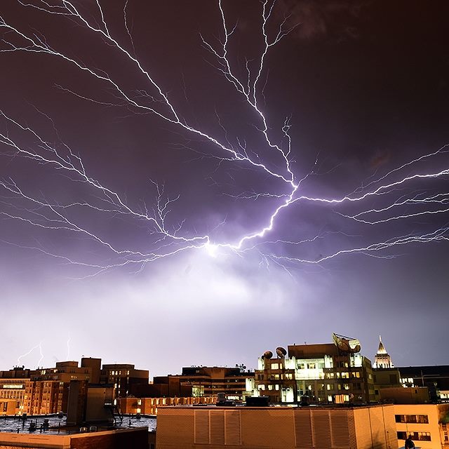 TheEconomist's tweet photo. From Instagram: Lightning brightens the night sky over Washington, DC on April 20th http://t.co/5Mhn1vthoY http://t.co/JoQNTy3cAy