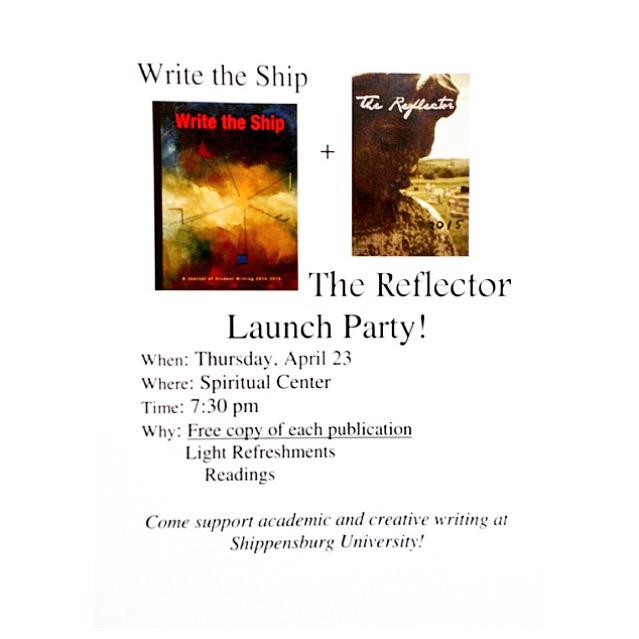 Speaking of celebrating student work, we invite you to attend the official release of The Reflector this Thursday!