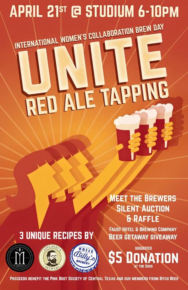 BitchBeerBlog's tweet photo. More press for #UniteRedAle! Check out @UncleBillys Asst Brewer Daytona on @foxaustin this AM: http://t.co/RZzV8FNs0U http://t.co/EdCZ5Tqg2n