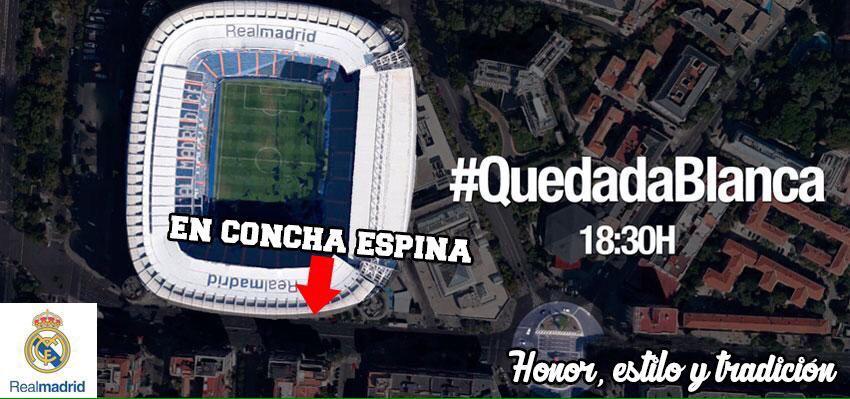 vca_madriz's tweet photo. Como siempre, donde siempre, y con los de siempre... #QuedadaBlanca #ElBusPasaPorConchaEspina http://t.co/P0BN7gEW2b