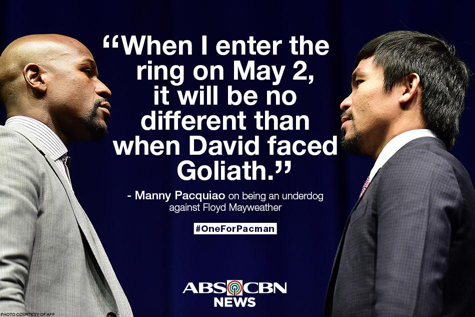 The Pacman loves being an underdog. Know why in this story: bit.ly/1bjC2Kq #OneForPacman