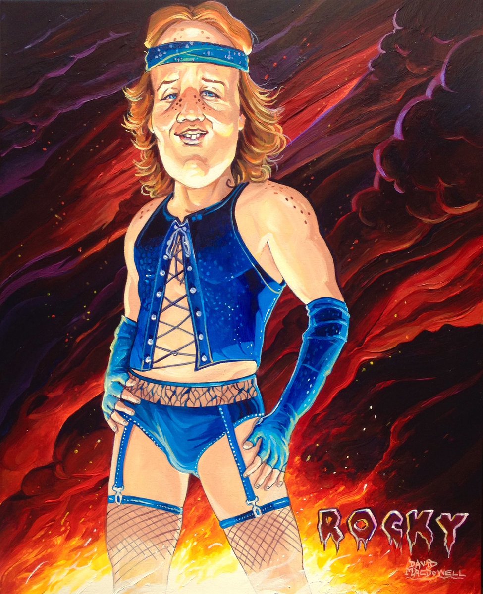 DavidMacDowell's tweet photo. Now available rocky dennis from mask/rocky horror picture show homage #davemacdowell http://t.co/K6CRd0k9Q8 http://t.co/cGqXJJcEjO