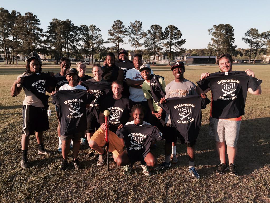 csu_campusrec's tweet photo. Congratulations to Chucktown Warriors for winning the #CSUIM co-rec softball championship today http://t.co/OE8mtmUlnZ