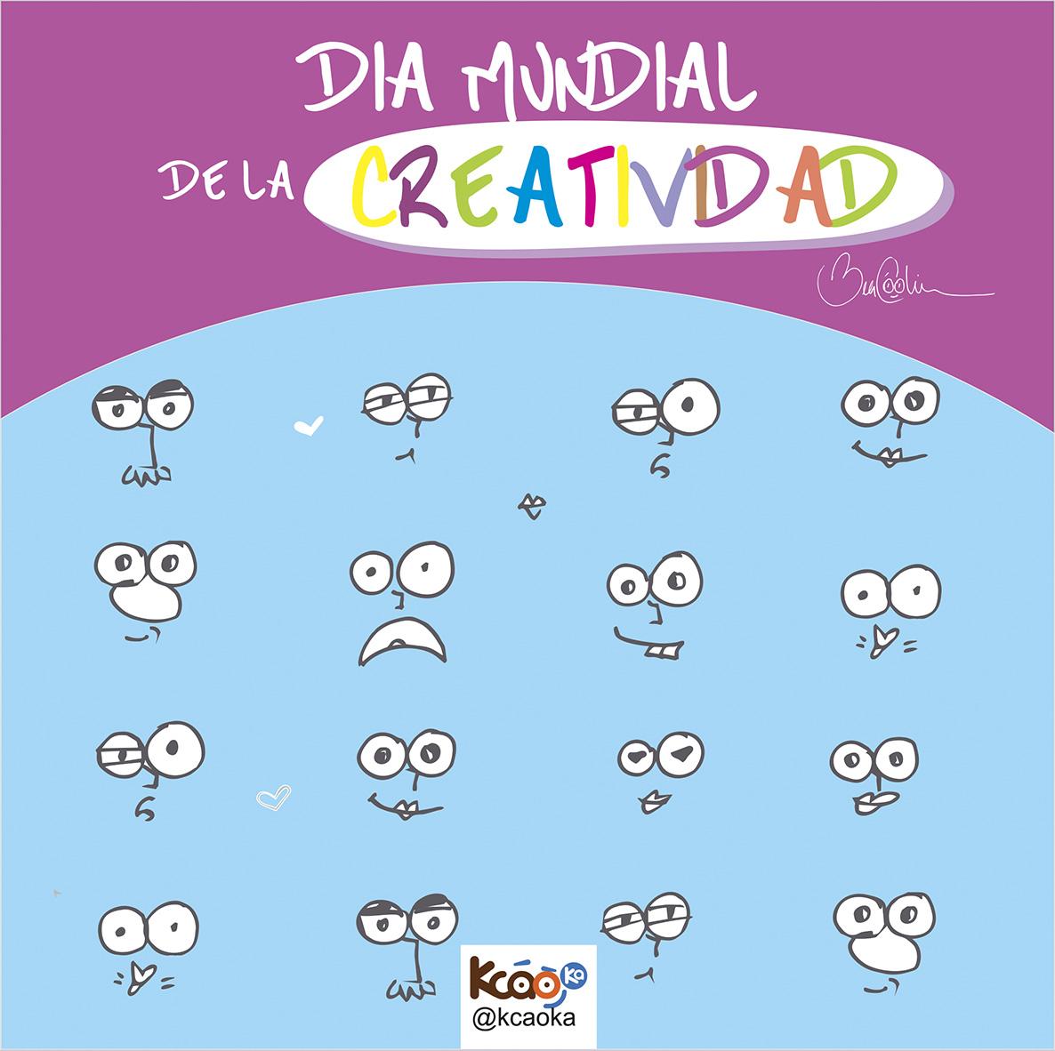 Kcaoka's tweet photo. ¡Hoy es el #DiaMundialDeLaCreatividad! Feliz día a tooodos los que se permiten ser niños otra vez :) http://t.co/v3CyIkdlWs