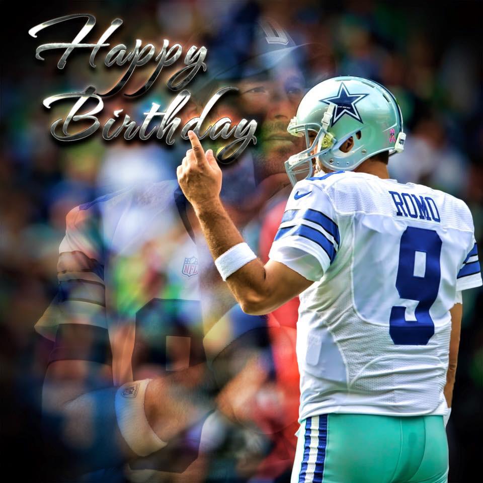 That\s my quarterback! Happy Birthday Tony Romo 