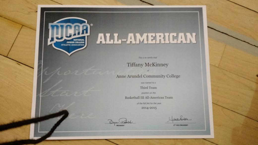 CoachLMakell's tweet photo. Very proud of you Tiffany Mckinney.She has 3 years eligibility left http://t.co/GHzDLXZny8