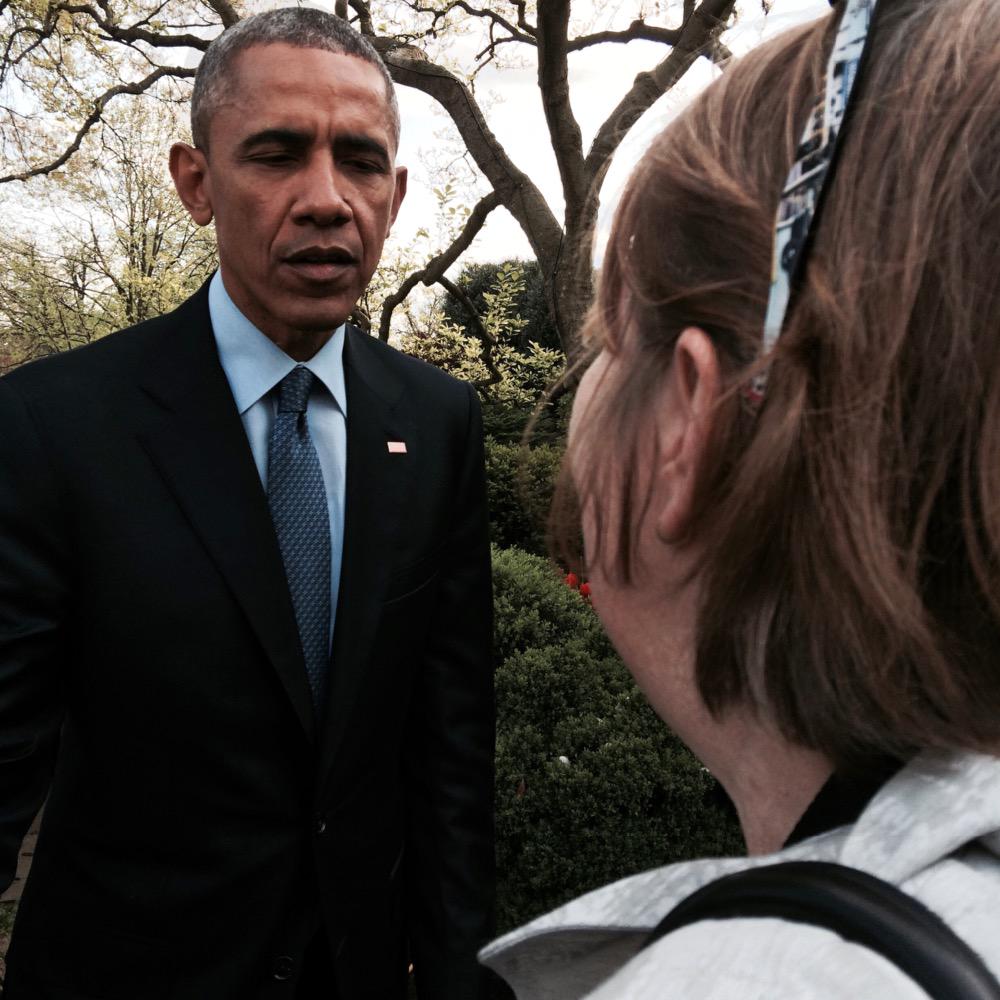 nlundebjerg's tweet image. Great time celebrating the #Medicare #DocFix @WhiteHouse important to #geriatrics and AND I met @BarackObama