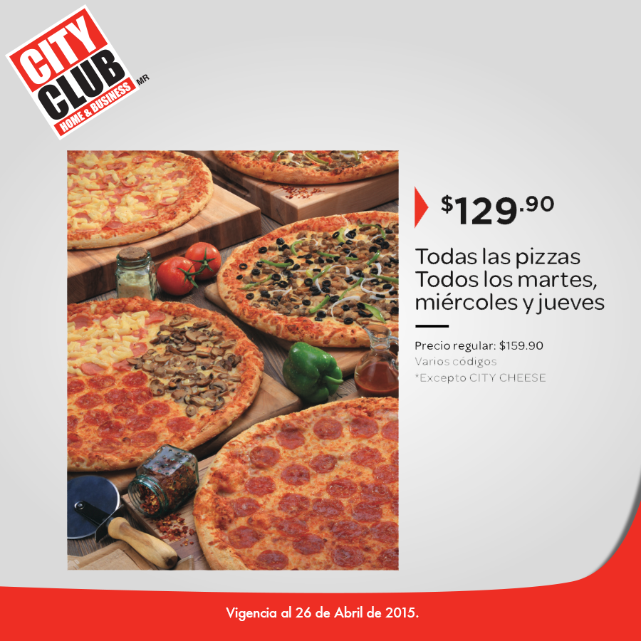 Introducir 79+ imagen city club pizza Abzlocal.mx