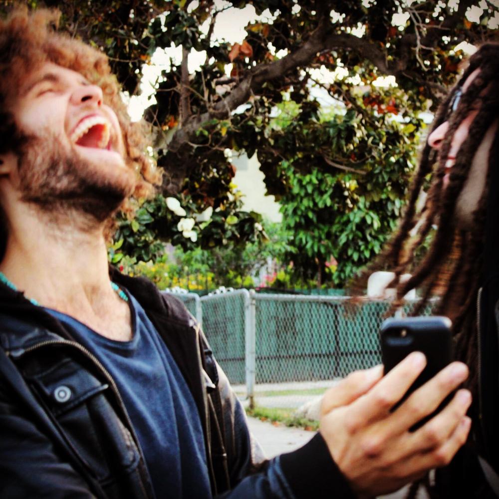 SayRealMusic's tweet photo. How dope we get to laugh as much as we play music!? #lifeisgood #friends #band #goodvibes #kalyde #laughter http://t.co/LbiaeV4iJR