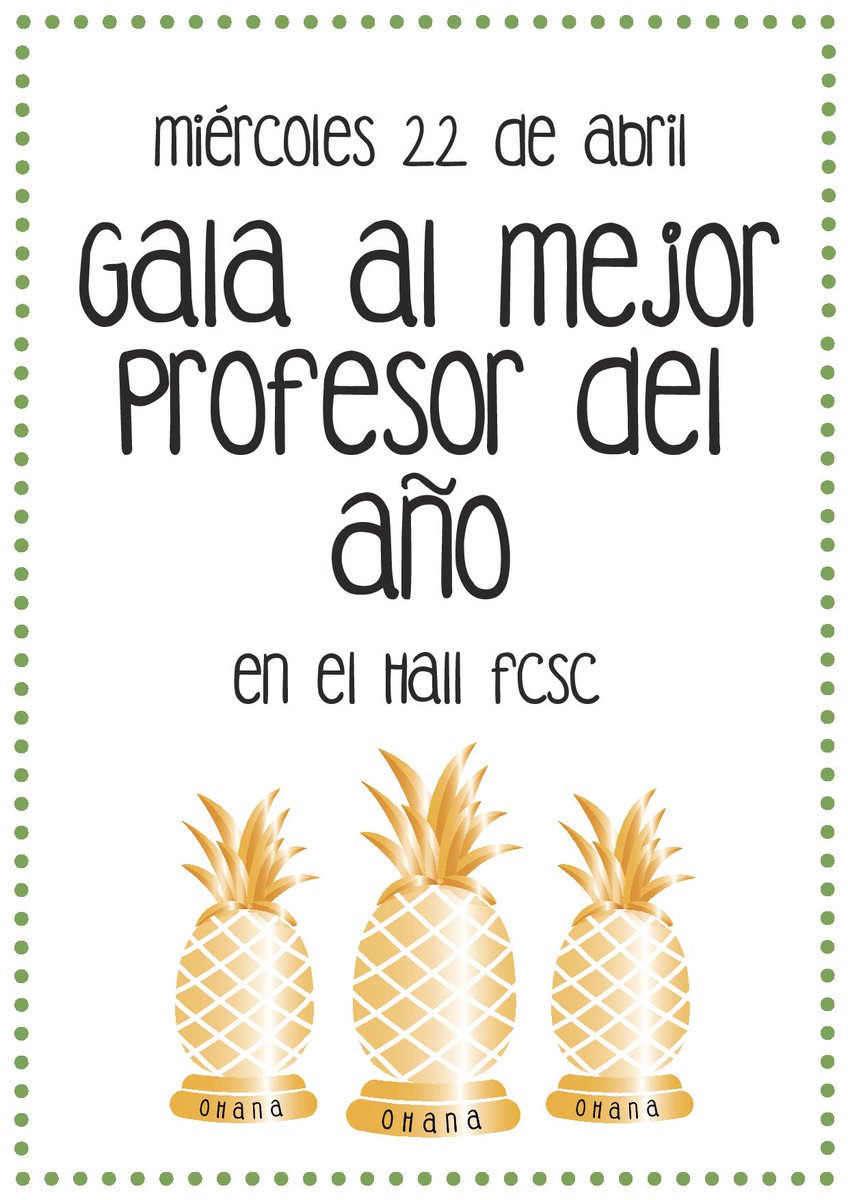 Mañana ponemos fin a la campaña electoral con la elaboración de la Gala al  mejor profesor del año. #Somosunapiña