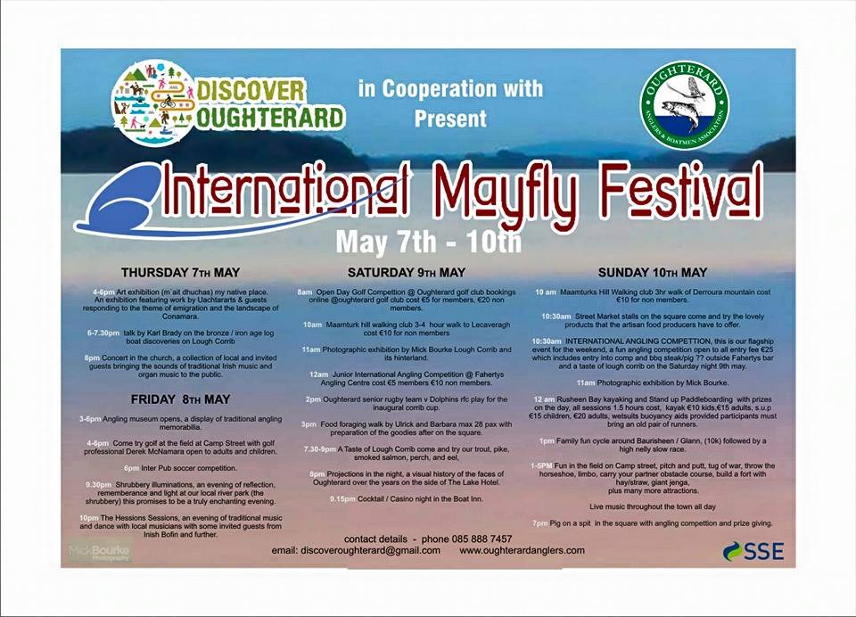 VisitOughterard's tweet photo. Loads going on in Oughterard for the International Mayfly Festival from the 7th - 10th May #galwayhour #peachynuggets http://t.co/qr1P1IlJH4