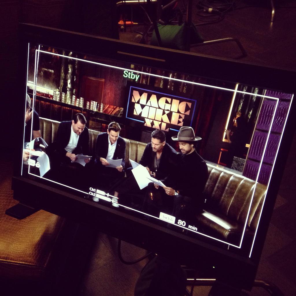 Script read-through with the boys of <a href="/magicmikemovie/">Magic Mike</a>. #MagicMikeXXL