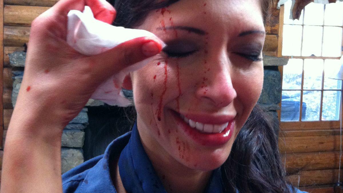 JamieTalks22's tweet photo. Farrah Abraham Gets Bloody on the Set of ‘Axeman 2 Overkill’ http://t.co/NS8riMSRfm #TeenMomOG #Axeman2 http://t.co/wXlw6t1moD