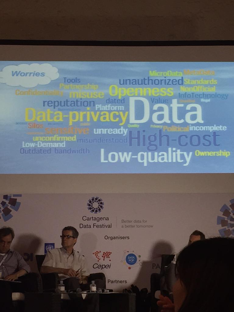 tkb's tweet image. Cost, privacy, quality, reputation... Some #opendata worries of NSOs according to an @OpenDataWatch study. #data2015