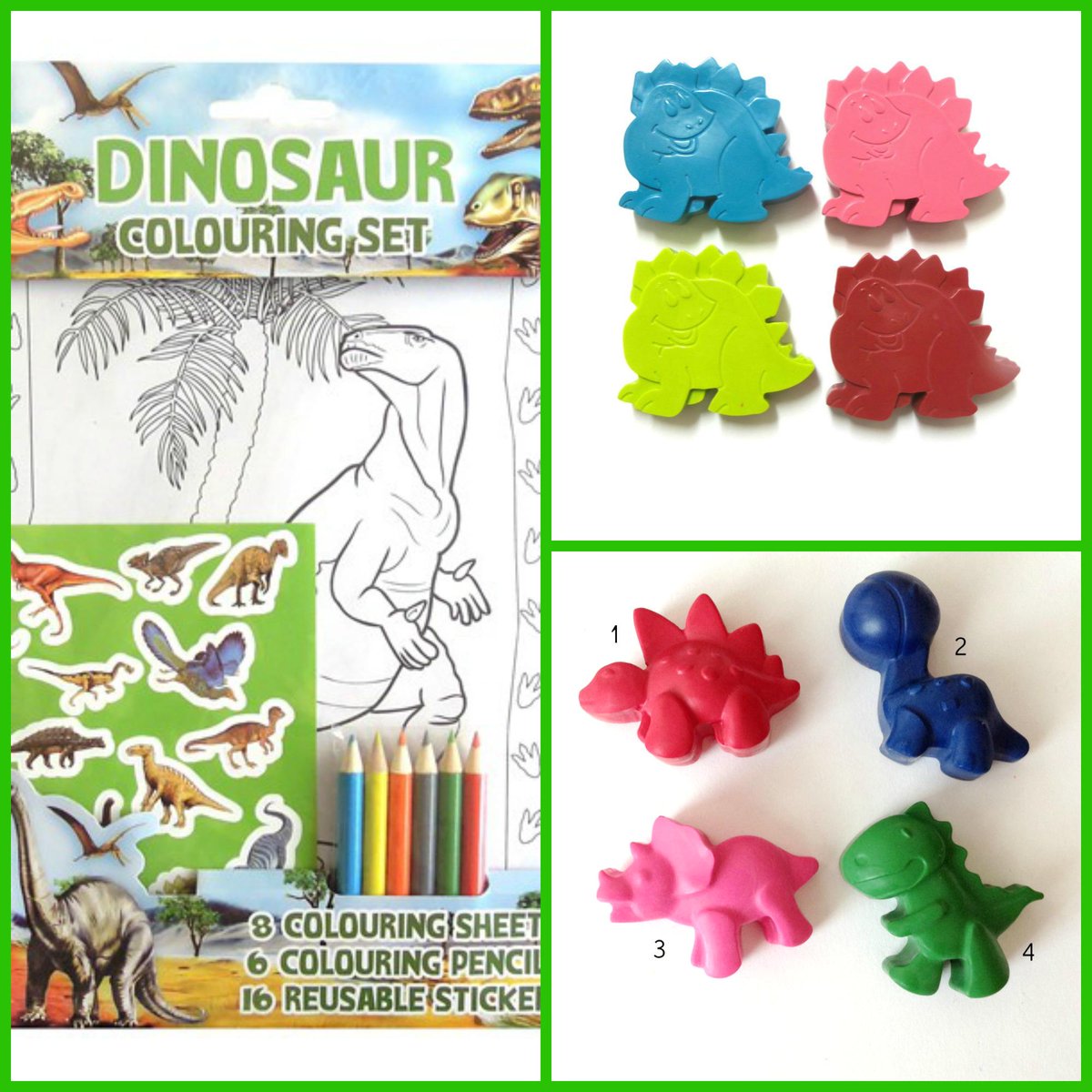 littlecrayonbox's tweet photo. team up our dino crayons with a dino colouring pack for a great gift! #gift #crayons #Dinosaurs #colouring #handmade http://t.co/4lUtPVljwO