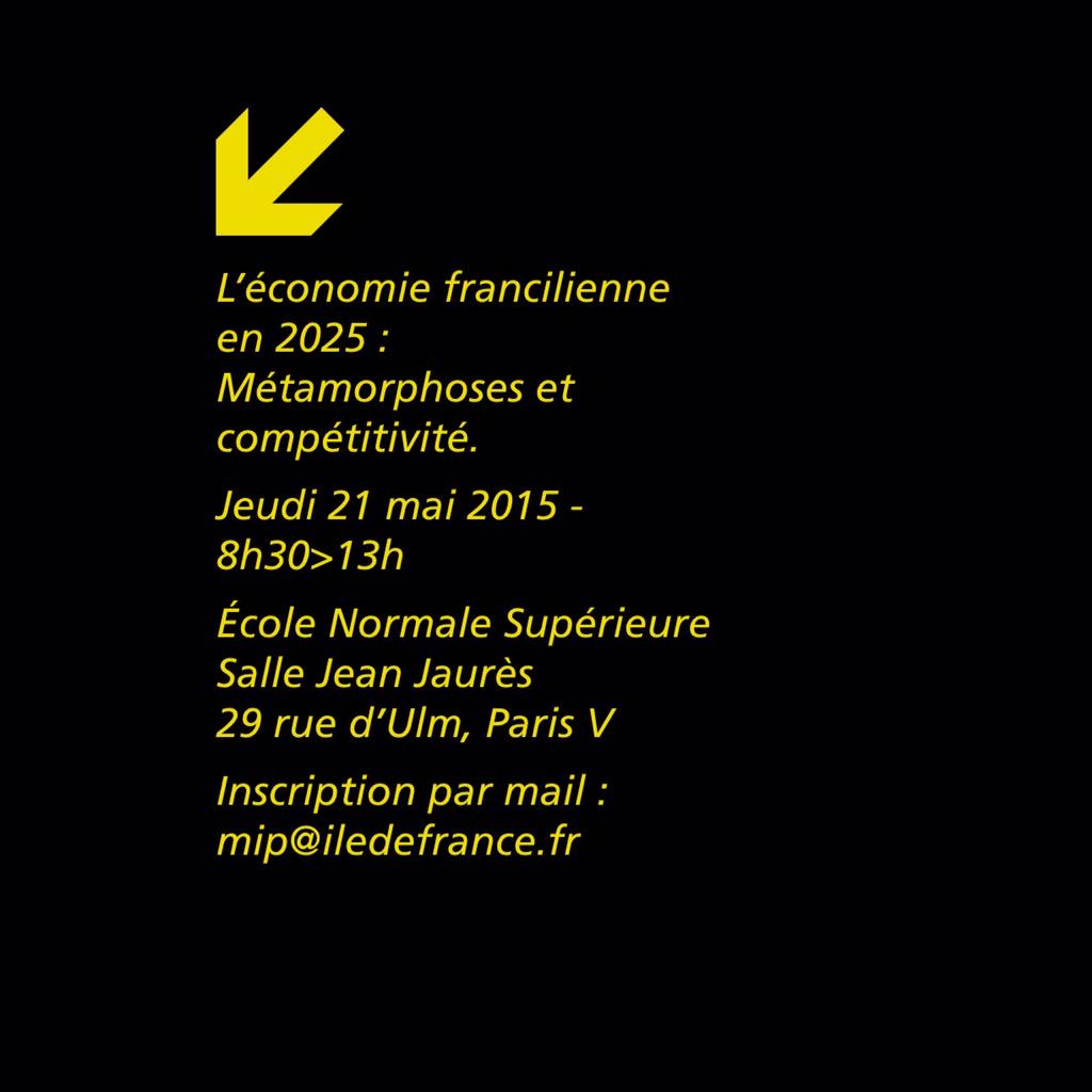 linstitutPR's tweet photo. #savethedate 21/05 > L'économie francilienne en 2025 : métamorphose et compétitivité v/ @VincentGollain #LeLabidf http://t.co/LTWDhjdZHD