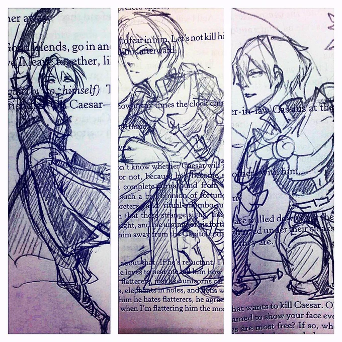 Doodling in books 
