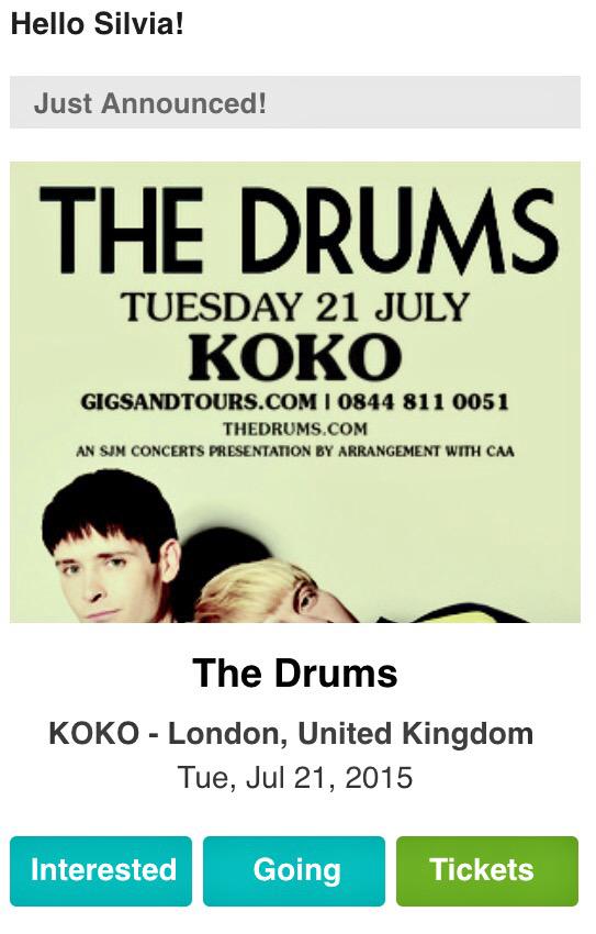 silvssuarez's tweet image. #thanksLord @thedrumsforever @KOKOLondon 👏🏼