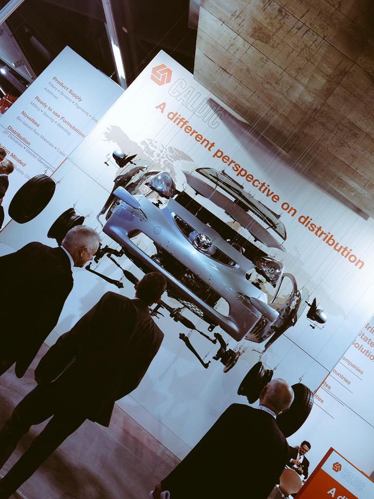 Explaining how we bring the supply chain together at #ECS2015 #explodedcar #Nuremberg #coatings come and see! nr7.320