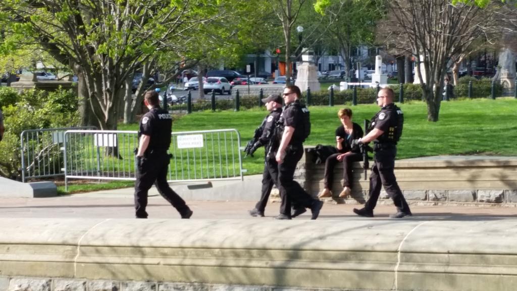 UnToldCarlisle's tweet photo. Fully armed cops at the #March2Justice rally. Shdh http://t.co/rfzzTQzD9o