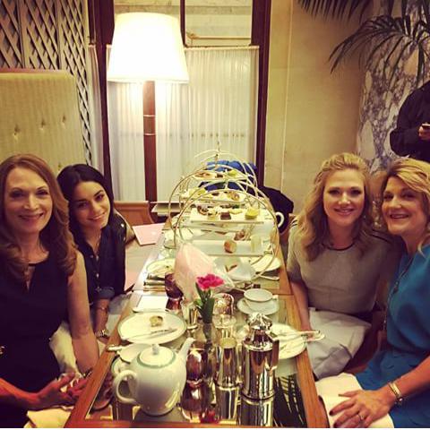 'It’s TEA TIME for the @GigiOnBroadway  cast at @thepalmcourtny @ThePlazaHotel!' @VanessaHudgens @deehoty