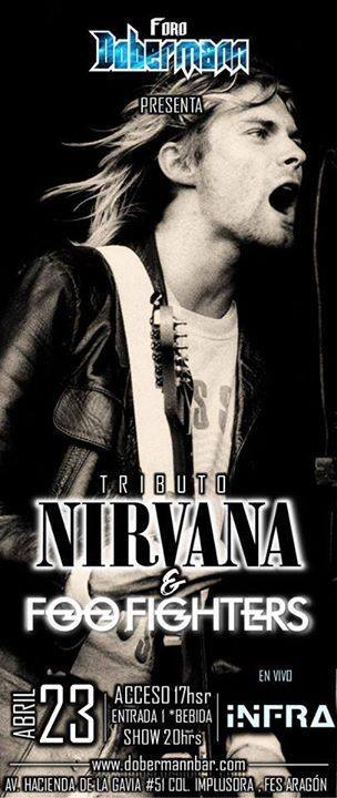 INFRA_Oficial's tweet photo. @FBFilms_Musik #nirvana #foofighters #INFRA #tributo #fesaragon #lomaschidodelavida #felizjueves #chela http://t.co/fUkH9awyOb