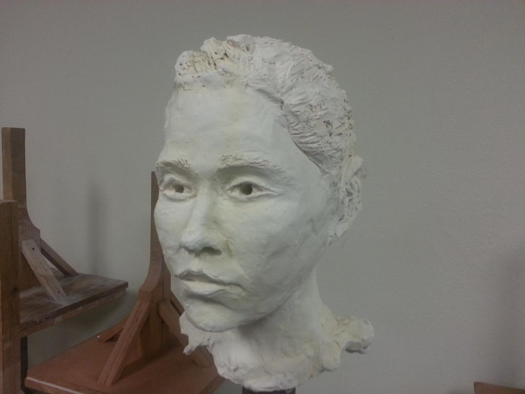 pineconepookie's tweet image. #firedclay #ceramic #headmodel #art #artwork #sculpture #artschool