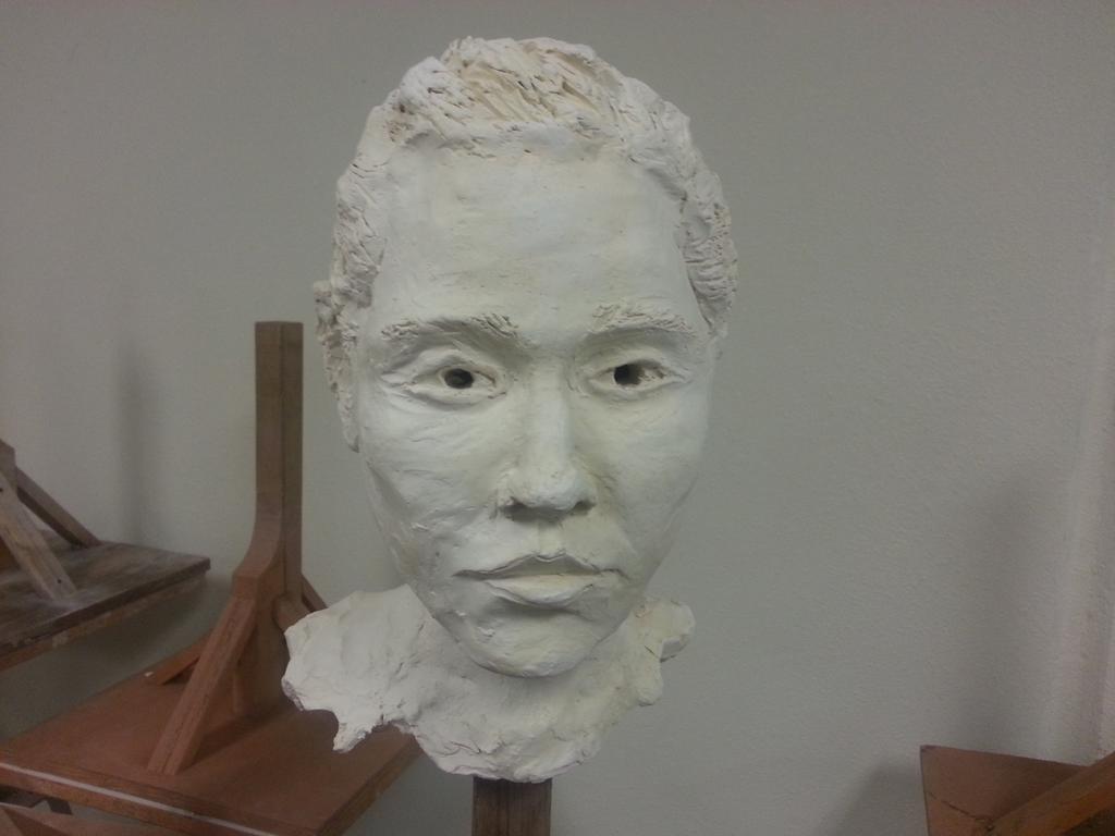 pineconepookie's tweet image. #firedclay #ceramic #headmodel #art #artwork #sculpture #artschool
