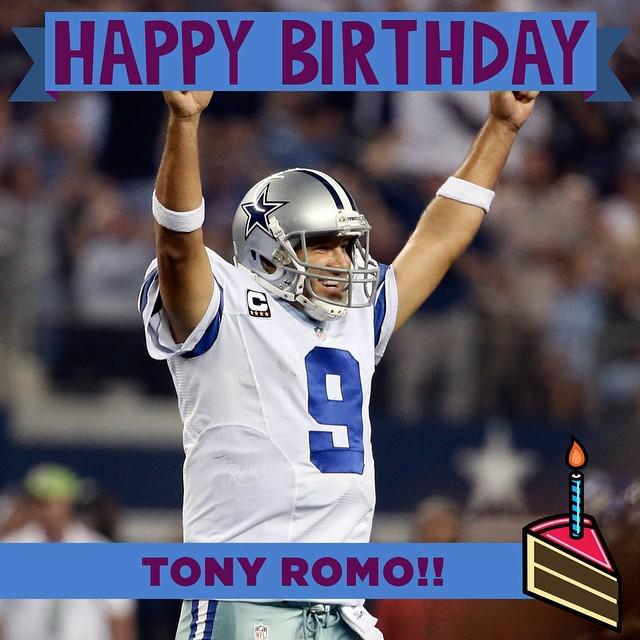 Double-tap to wish QB Tony Romo a Happy Birthday! by nfl  