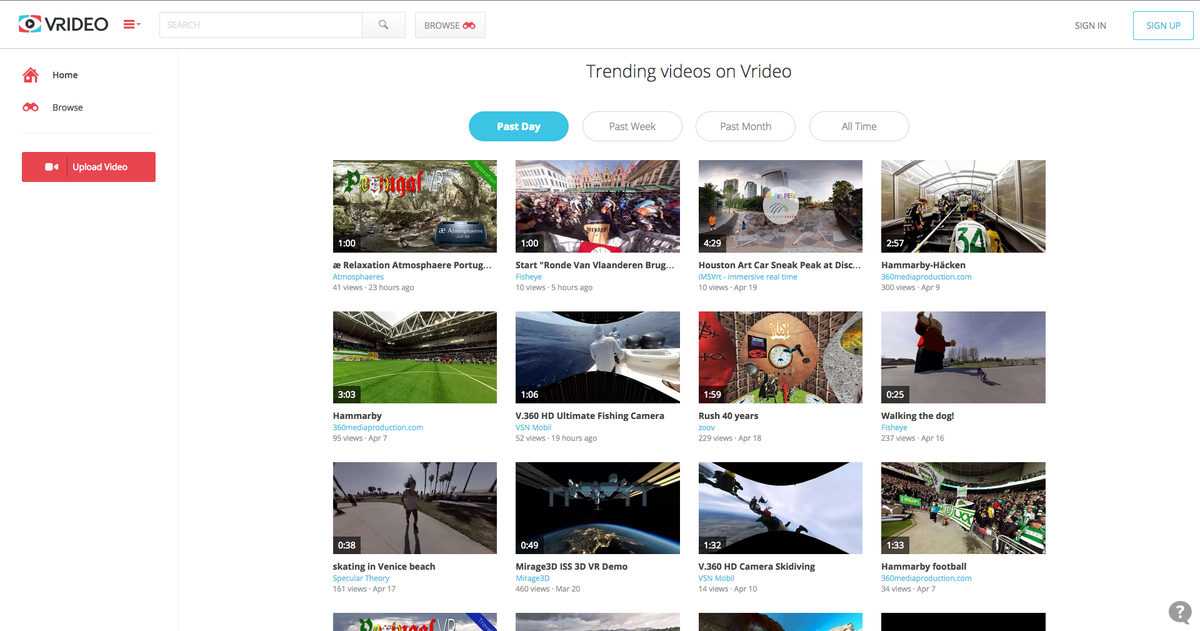 UploadVR's tweet photo. .@Vrideo may be @YouTube's biggest competition for immersive video streaming #3Dsupport #WebVR http://t.co/amkzaQD0pa http://t.co/rzp7ejtral