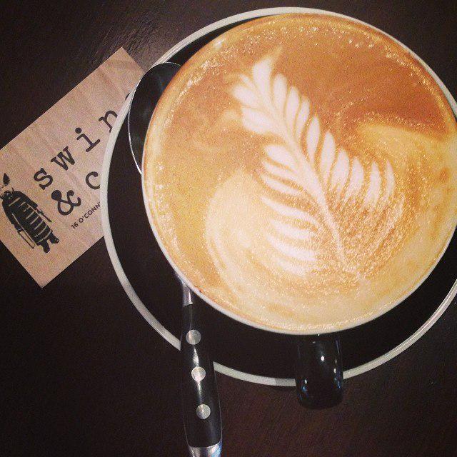 SwineandCo's tweet photo. Come grab a coffee until it's acceptable to start drinking something stronger… http://t.co/iXJEo60DaF