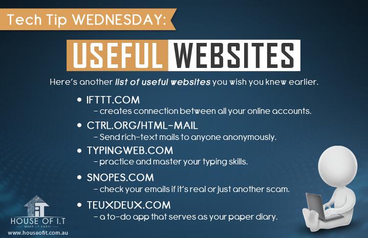 HouseofITAu's tweet image. #techtips #usefulwebsites