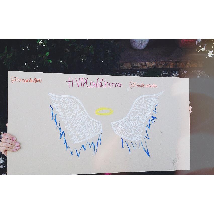 sfiaalarcon's tweet photo. Ahora si que si๐๐ช "ITS SO COLD OUTSIDE FOR ANGELS TO FLY" #VIPConEdSheeran @FefaAhumada @FernandaDhb ๐ป๐๐ญโค๏ธ http://t.co/wWN4c3SEHR