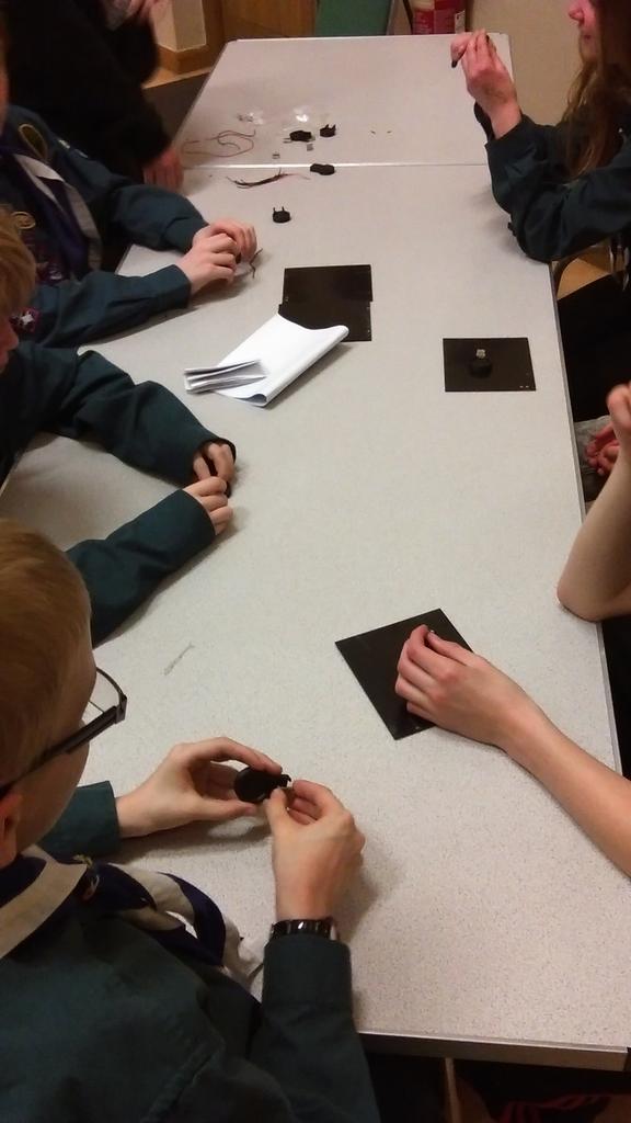 Belmontscouts's tweet image. Also how about indoor electronics building solar panel usb charges for our Group. All change next week #icansolder