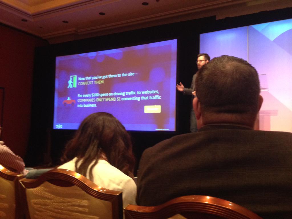 SheroDesigns: $100 spent on driving traffic to website spend $1 on converting @HarryTedderKing #conversions #ImagineCommerce http://t.co/cSM1hq1npy