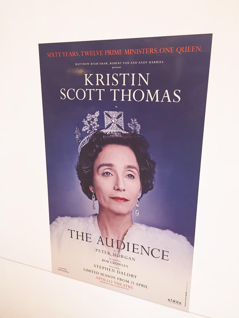 What fun! Celebrated the queen's birthday at 1st preview of #theaudience A few glitches with the Corgis Must see play
