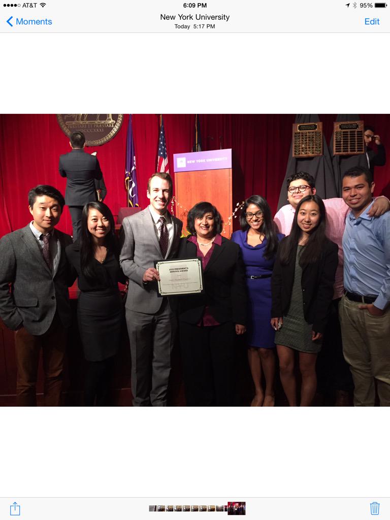 geeta_menon's tweet photo. Congrats @nyuicc, @SternStuCo, &amp; students who won @nyuniversity President's Service Awards! #WeAreStern #ProudDean http://t.co/HnKJ1PEcTA
