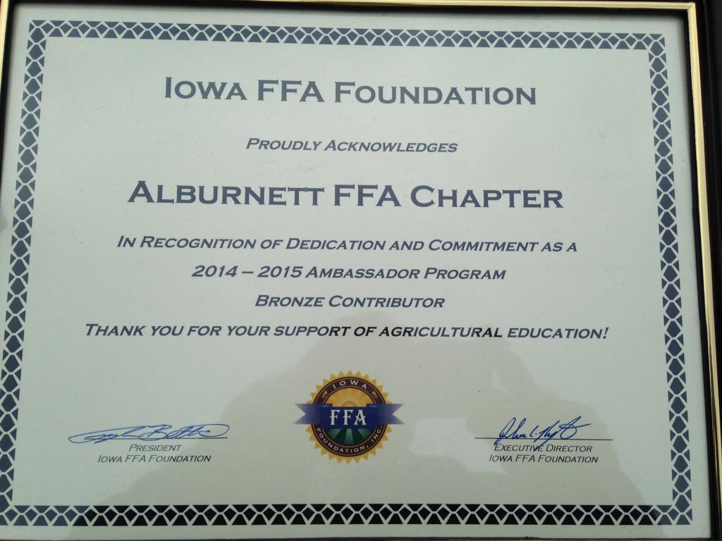 AlburnettFFA's tweet photo. Energetic, Fun, and Excellent Ambassador's of Agricultural Education and FFA. Keep the enthusiasm!! #FFASLC15 http://t.co/TFJZOhial7