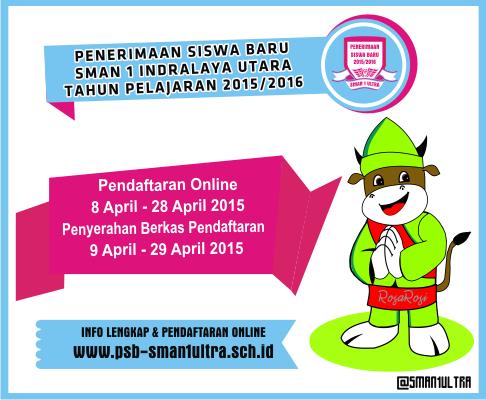 SMAN1ULTRA's tweet photo. Penerimaan Siswa Baru SMAN 1 Indralaya Utara 2015/2016 
Pendaftaran Online : 8 - 28 April 2015 http://t.co/ZD3DGooB01