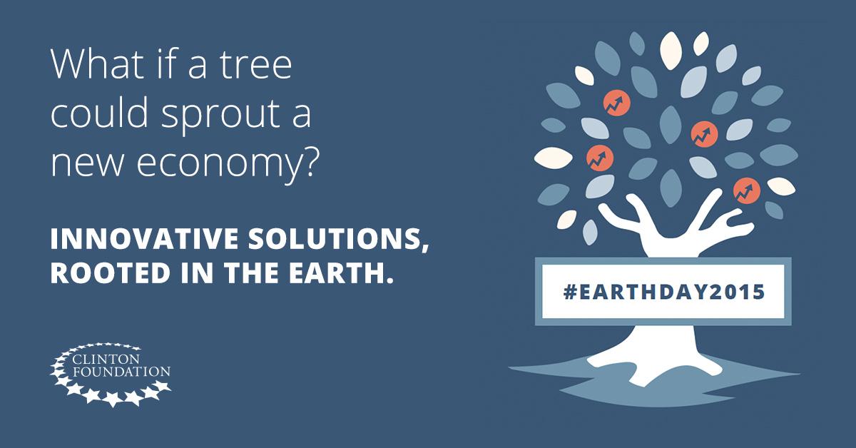 ClintonFdn's tweet photo. See how a healthy environment can be a resource to advance economic development: http://t.co/GsNJGARg4h #EarthDay http://t.co/0Ytb0tFOTn