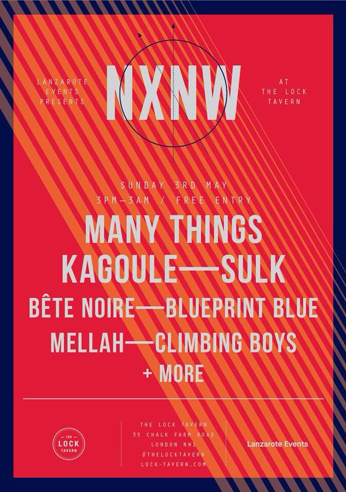 pelucheband's tweet photo. NXNW is Sunday 3rd may #bankholidayweekend @thelocktavern @Kagoule @MTManyThings @PPhobes @climbingboys @theemvps http://t.co/BjL6Xl049P