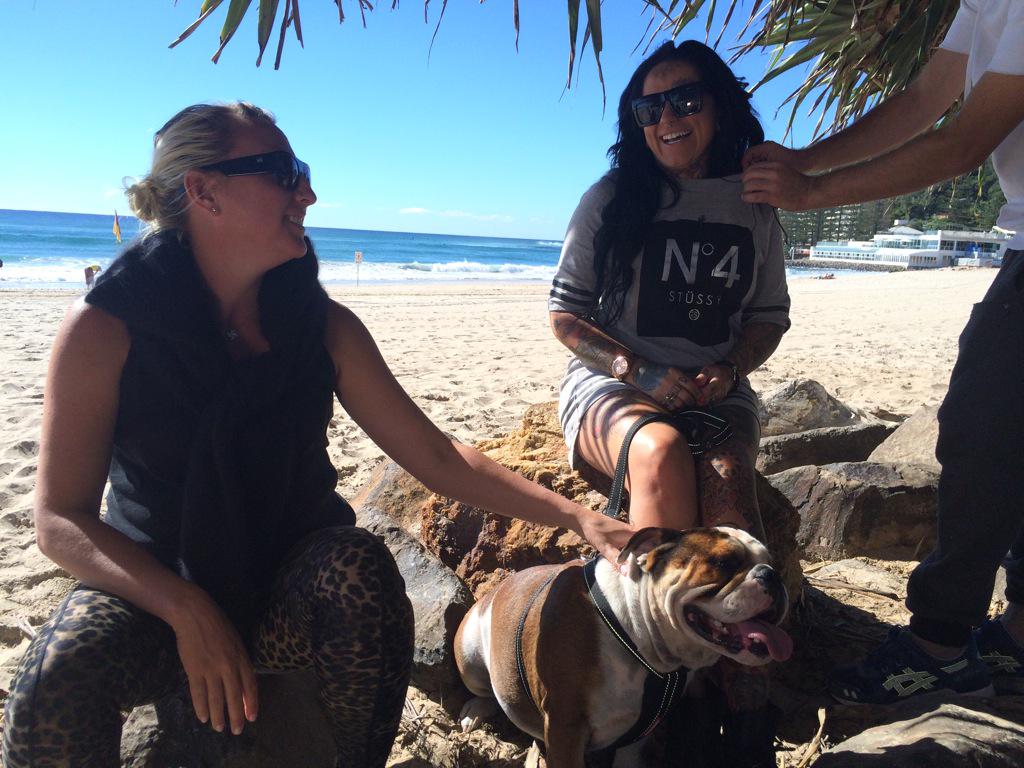 Sunny day filming on the Gold Coast while Sydney is being thrashed by storms #sunshine <a href="/skategoldcoast/">GoldCoast</a>