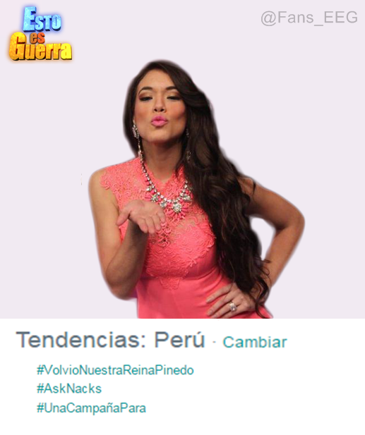 Fans_EEG's tweet photo. Jazmin Pinedo Se convierte en tendencia en twitter con el Hastag #VolvioNuestraReinaPinedo http://t.co/HdwWRIKfY0