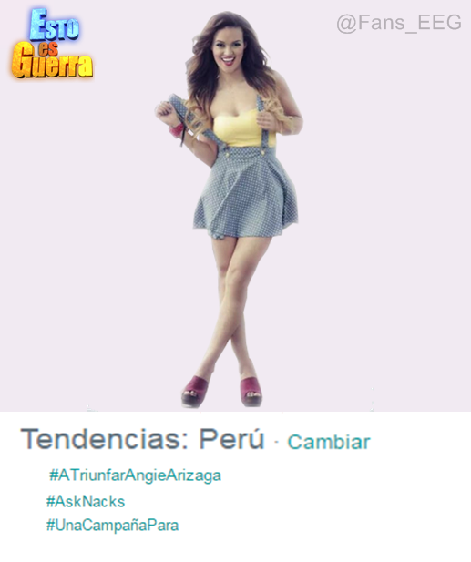 Fans_EEG's tweet photo. Angie Arizaga Se convierte en tendencia en twitter con el Hastag #ATriunfarAngieArizaga http://t.co/vcfpDIsvPU